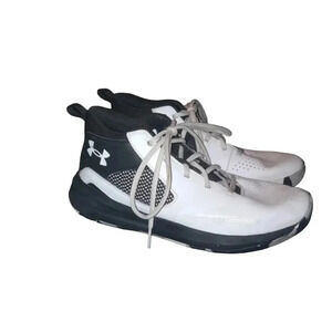 Under Armour Unisex Kid's US 7Y Basketball Sneakers Black and White